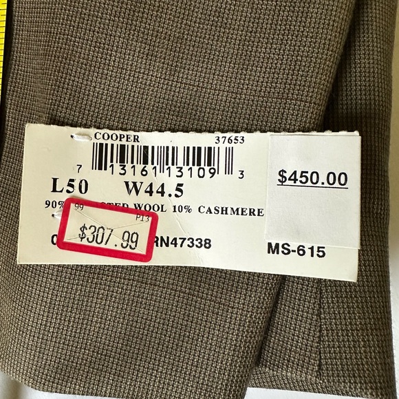 Jones New York Classic Men's Wool and Cashmere Olive Grenn Blazer Size 50L NWT - Picture 11 of 11